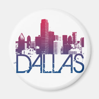 Dallas Skyline Design Magnet