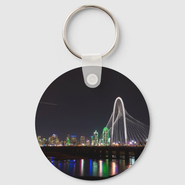 Dallas Skyline Hunt Key Ring (Front)