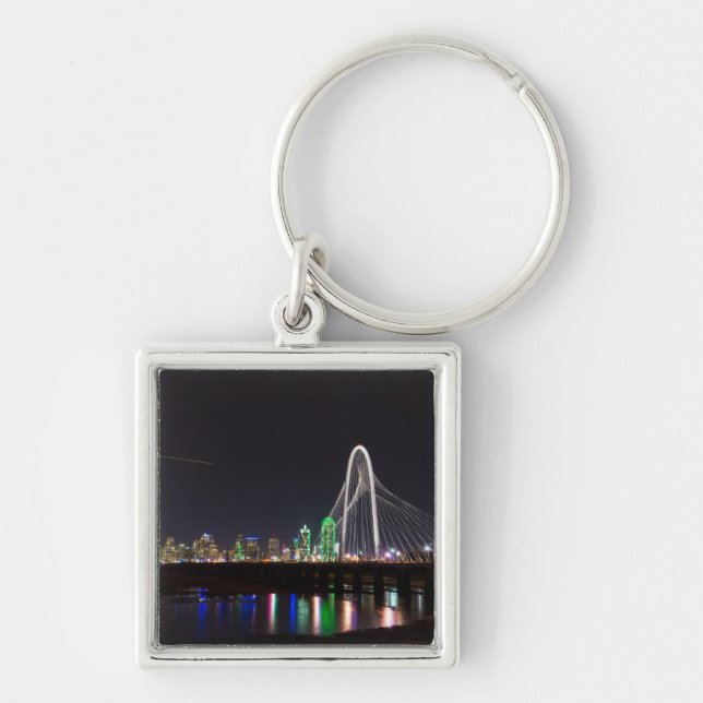 Dallas Skyline Hunt Key Ring (Front)
