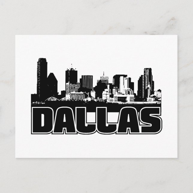 Dallas Skyline Postcard (Front)