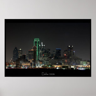 Dallas Skyline Poster