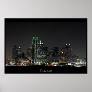 Dallas Skyline Poster
