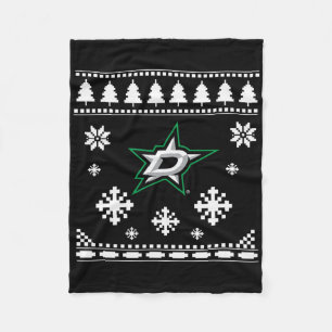 Dallas Stars Ugly Christmas Sweater Holidaze  Fleece Blanket