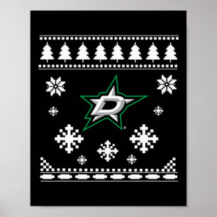 Dallas Stars Ugly Christmas Sweater Holidaze  Poster