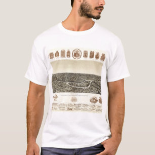 Dallas-Texas-1892 Antique Pictorial Map T-Shirt