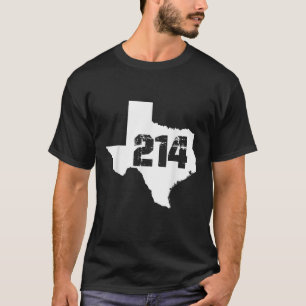 Dallas Texas 214 Area Code T-Shirt