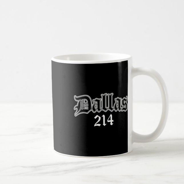 Dallas Texas 214  Coffee Mug (Right)