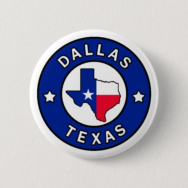 Dallas Texas 6 Cm Round Badge (Front)