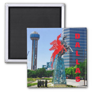 Dallas Texas Downtown Landmarks Magnet
