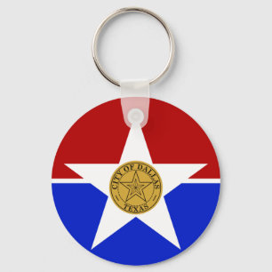 Dallas (Texas) flag Keychain