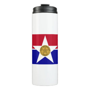 Dallas Texas Flag Thermal Tumbler