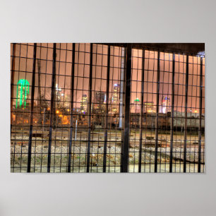 Dallas, Texas From the Other Side of the Tracks Poster