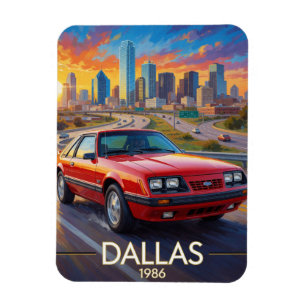 Dallas Texas Highway Performance 1986 Magnet