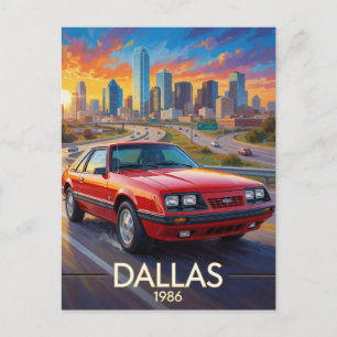 Dallas Texas Highway Performance 1986 Postcard
