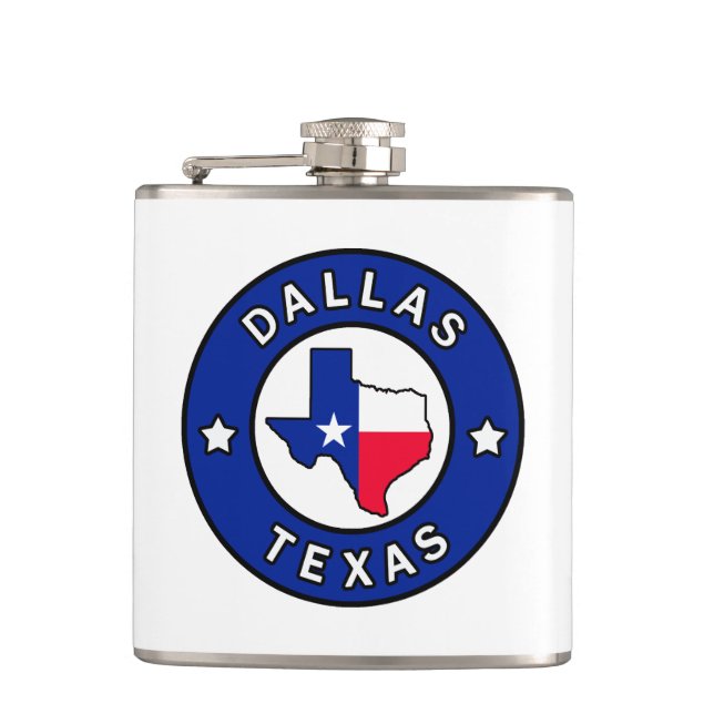 Dallas Texas Hip Flask (Front)