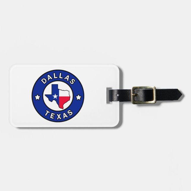 Dallas Texas Luggage Tag (Front Horizontal)
