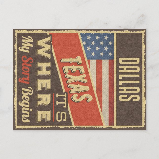 Dallas Texas Postcard (Front)