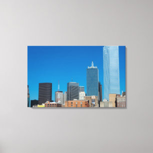 Dallas Texas skyline at sunset Canvas Print