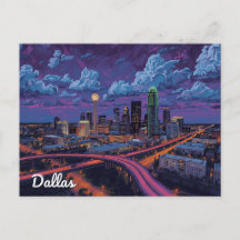 Dallas Texas Skyline City Art