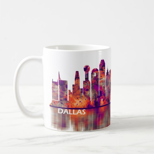 Dallas Texas Skyline Coffee Mug (Left)