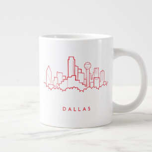 Dallas Texas Skyline Large Coffee Mug