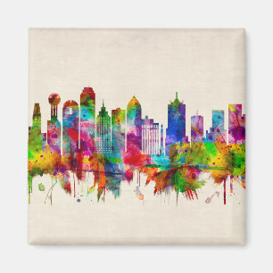 Dallas Texas Skyline Magnet