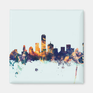 Dallas Texas Skyline Magnet