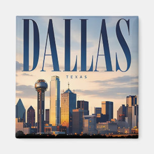 Dallas Texas Skyline North Texas City Travel Magnet