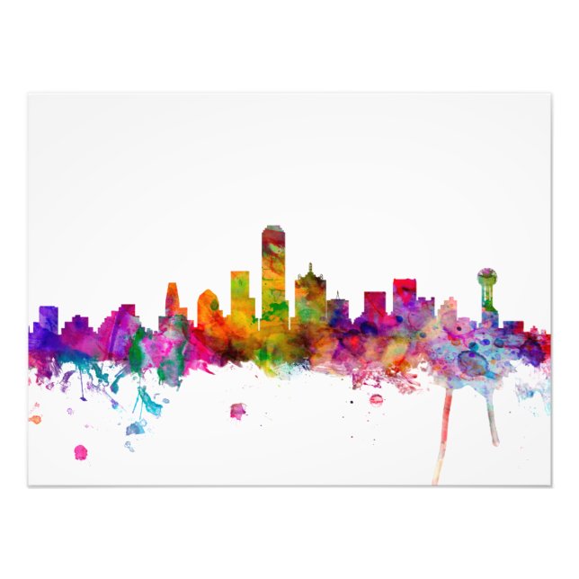 Dallas Texas Skyline Photo Print (Front)