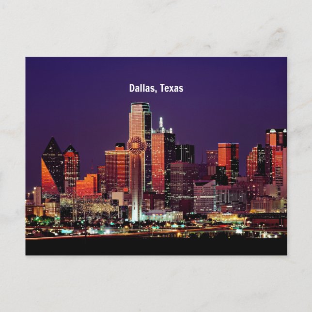Dallas, Texas Skyline Postcard (Front)