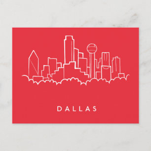Dallas Texas Skyline Postcard