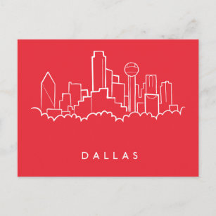 Dallas Texas Skyline Postcard