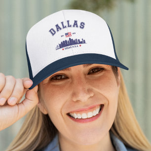 Dallas Texas Skyline Scene Trucker Hat