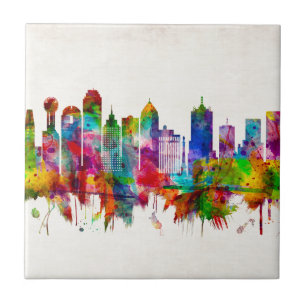 Dallas Texas Skyline Tile