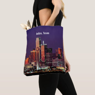 Dallas, Texas Skyline Tote Bag