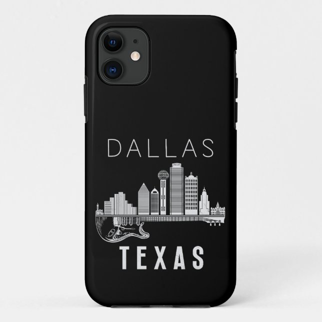 Dallas Texas Souvenir Music Guitar Player Dallas Case-Mate iPhone Case (Back)