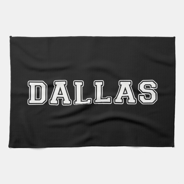 Dallas Texas Tea Towel (Horizontal)