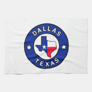 Dallas Texas Tea Towel