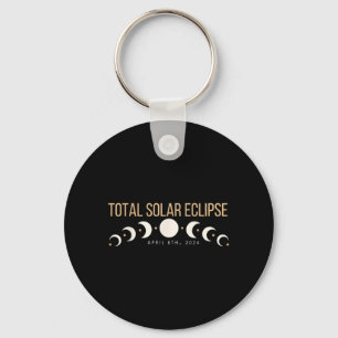 Dallas Texas Total Solar Eclipse 2024 April 8 Key Ring
