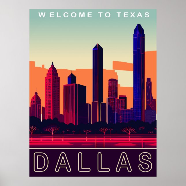 Dallas, Texas, Travel Poster (Front)