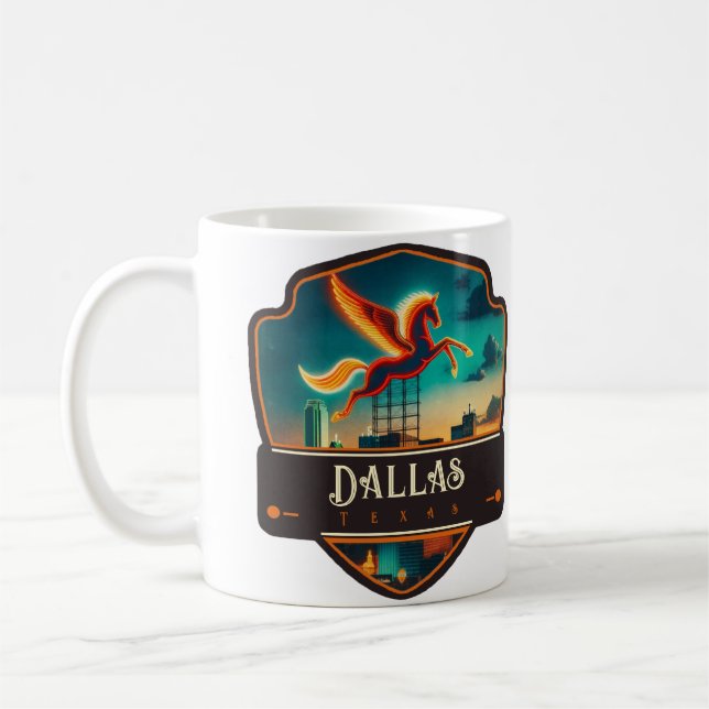 Dallas, Texas | Vintage Coffee Mug (Left)