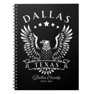 Dallas Texas Vintage Eagle Notebook