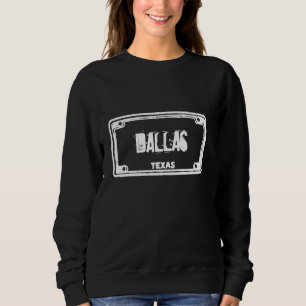 Dallas Texas Vintage Inspired Distressed Grunge Li Sweatshirt