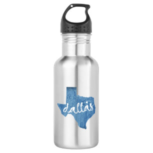 Dallas, Texas Wood Grain 532 Ml Water Bottle