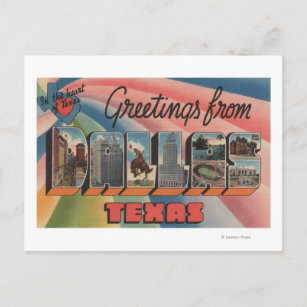 Dallas, TexasLarge Letter ScenesDallas, TX Postcard