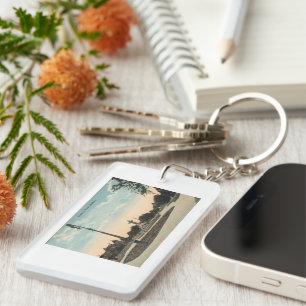 Dallas TX, Central Park, 1910s Vintage Inspired Key Ring