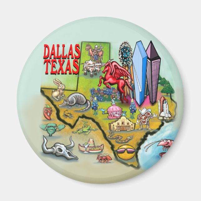 Dallas TX Magnet (Front)