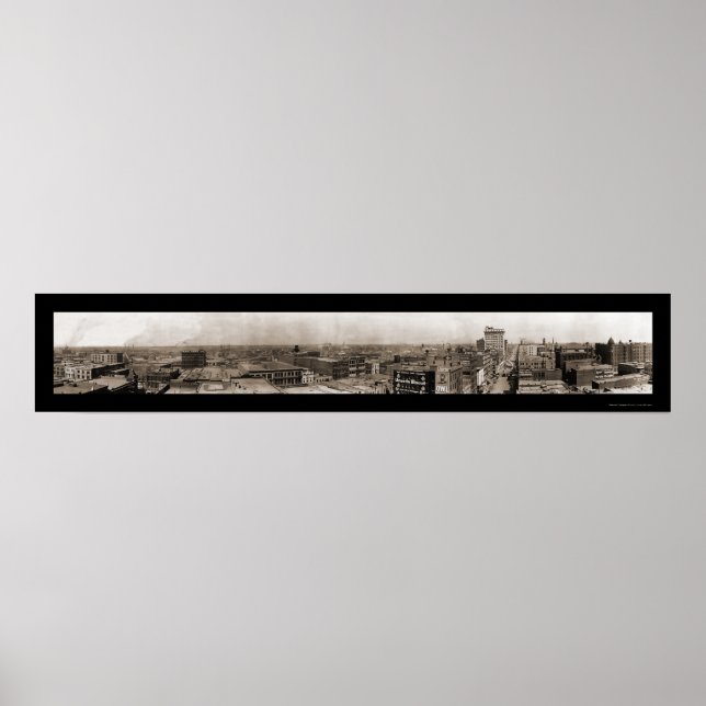 Dallas TX Skyline Photo 1910 Poster (Front)