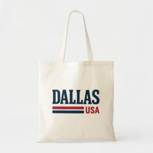 Dallas USA Logo Vintage Patriotic Design Tote Bag