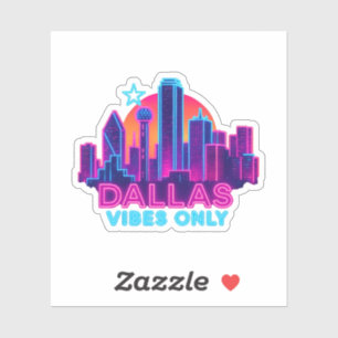 Dallas Vibes Only – Neon Skyline 1980s Synthwave A